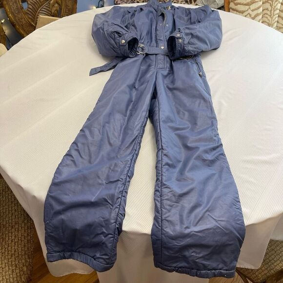 Bogner VTG Blue One Piece Snow Bib Ski Snow Suit Size 10